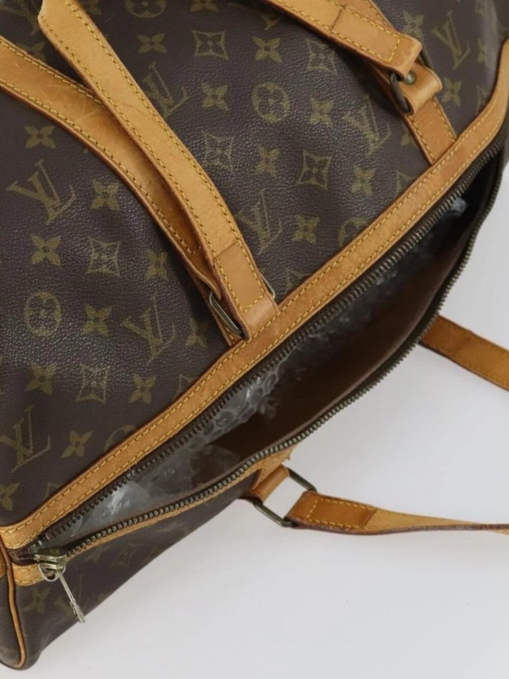 LOUIS VUITTON Monogram Sac Souple 45 Boston Bag M41624 LV Auth 158145 - Picture 7 of 16